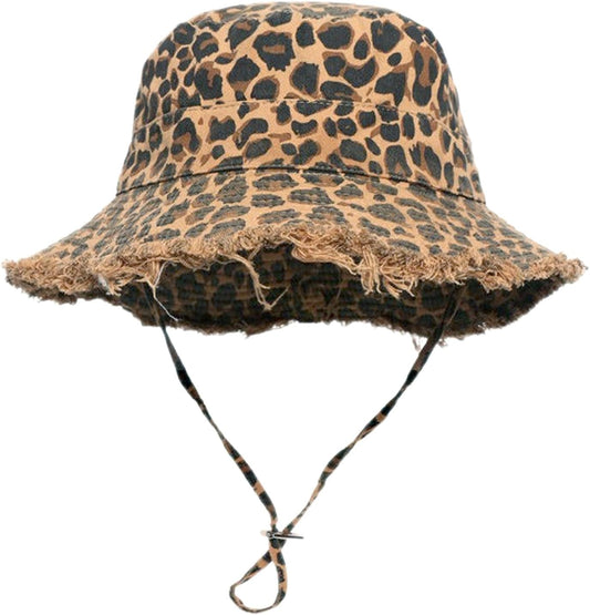 Chapeau bob – pour femme, à motifs, pliable, réglable