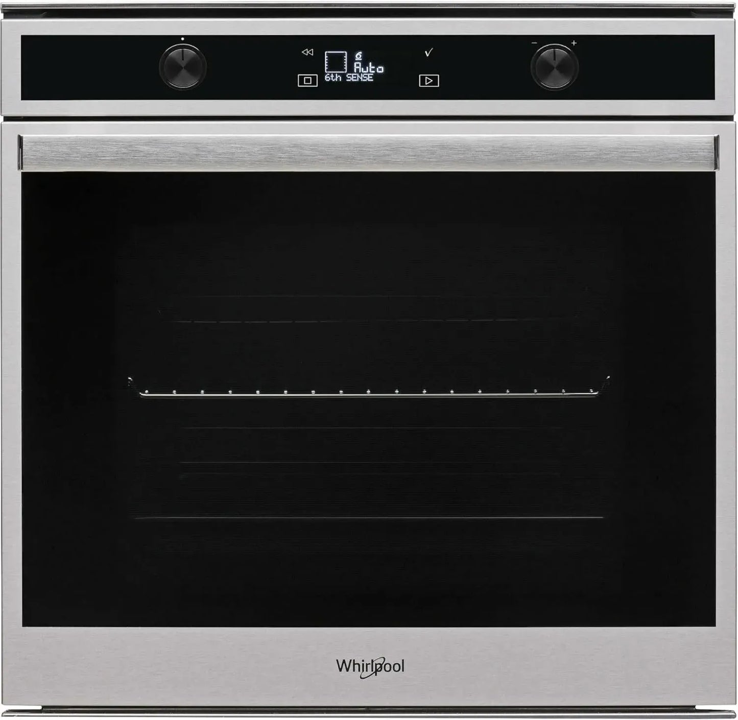Four Pyrolyse Whirlpool Inox 73L avec Porte Froide et Rails Téléscopiques